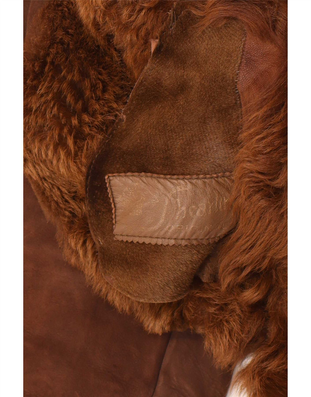 Vintage Γυναικείο Παλτό Shearling UK 14 Μεσαίο Καφέ