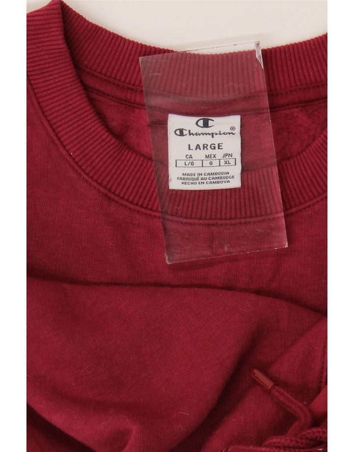 CHAMPION Γυναικεία Φούτερ Jumper UK 16 Large Burgundy