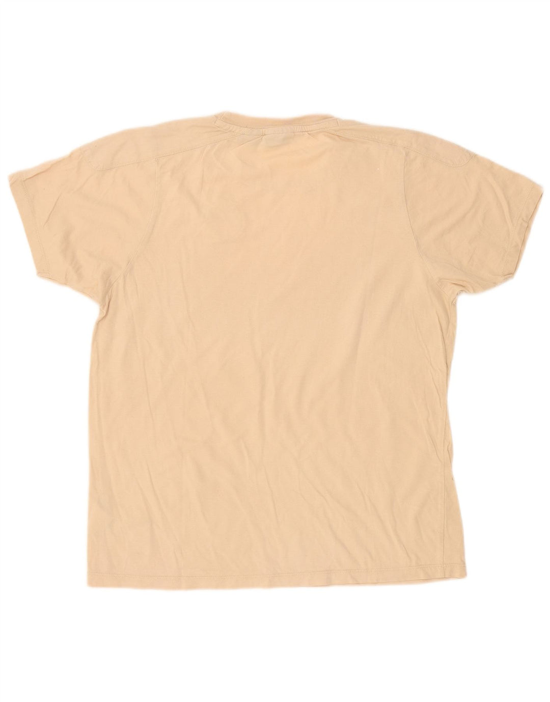 Ανδρικό γραφικό T-Shirt Fila Top μεγάλο μπεζ βαμβακερό