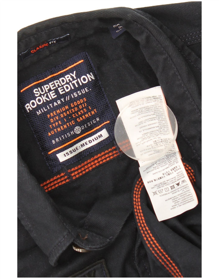 Ανδρικό πουκάμισο Superdry Graphic Classic Fit Βαμβακερό μεσαίο ναυτικό