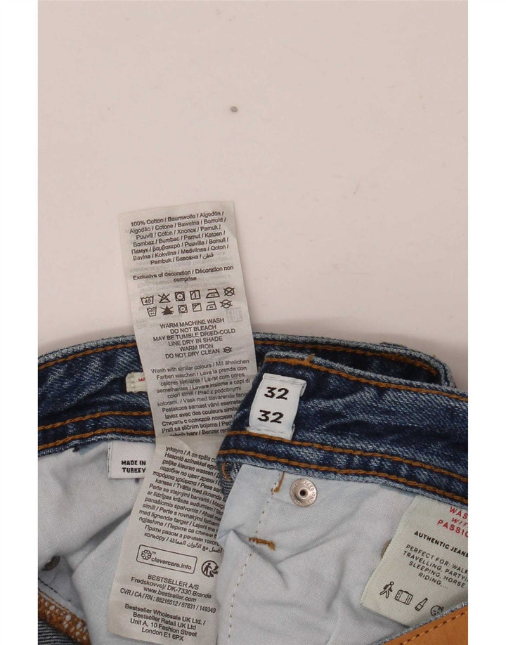 Jack & Jones Ανδρικό τζιν ίσιο W32 L32 Μπλε βαμβακερό