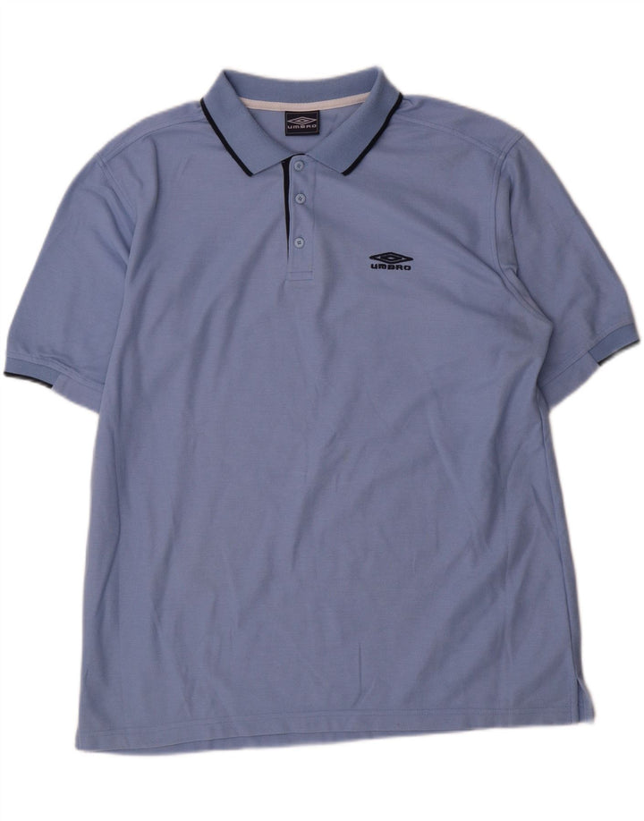 Ανδρικό πουκάμισο Umbro Polo XL Blue Polyester