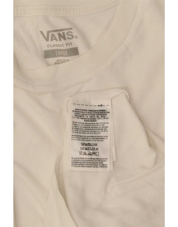 Ανδρικό φόρμα Vans Κλασική Εφαρμογή Μακρυμάνικο μεγάλο λευκό βαμβακερό