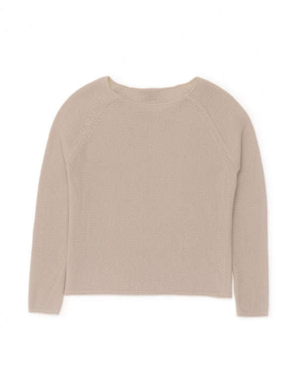 Tommy Hilfiger Γυναικείο πουλόβερ με λαιμόκαυστο UK 10 Small Off White Classi