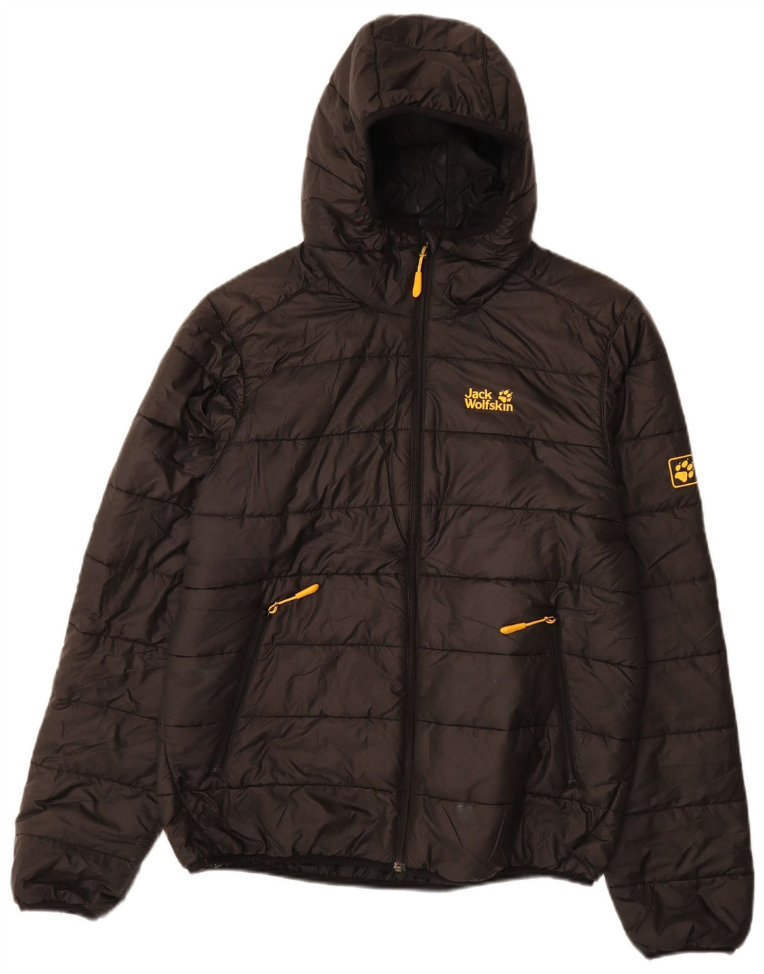JACK WOLFSKIN Ανδρικό μπουφάν με κουκούλα UK 34 μικρό μαύρο πολυεστέρα