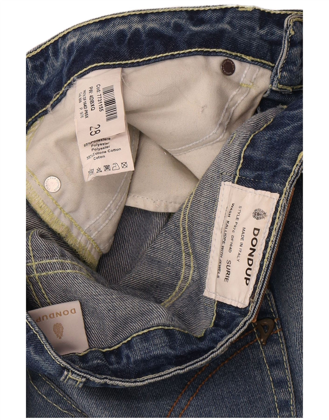 Dondup Γυναικείο Τζιν Capri W28 L26 Μπλε βαμβακερό