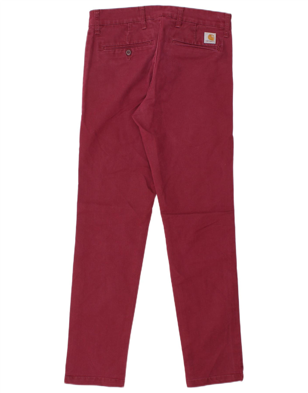 CARHARTT Γυναικείο λεπτό παντελόνι Chino W31 L30 Βαμβακερό μπορντό