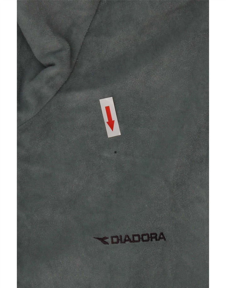 Diadora Ανδρική βελούδινη αθλητική φόρμα Top Jacket UK 44 2XL Blue Polyester