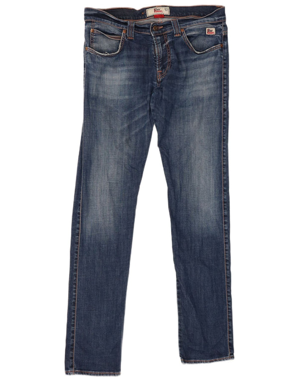 ROY ROGERS Ανδρικό Slim Jeans W34 L34 Μπλε βαμβακερό