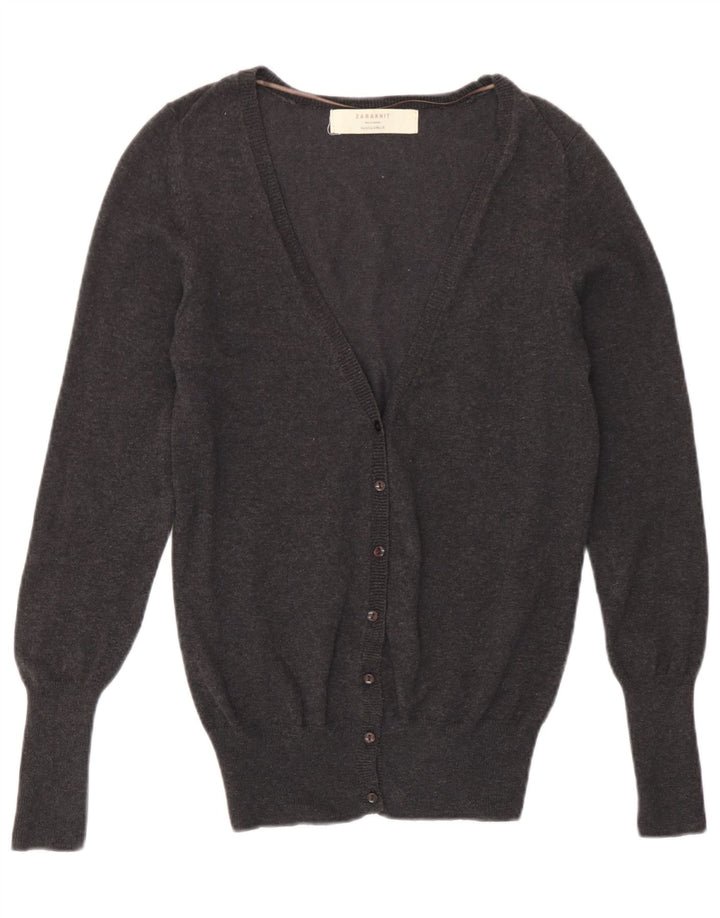 Zara Γυναικεία Ζακέτα UK 10 Small Grey