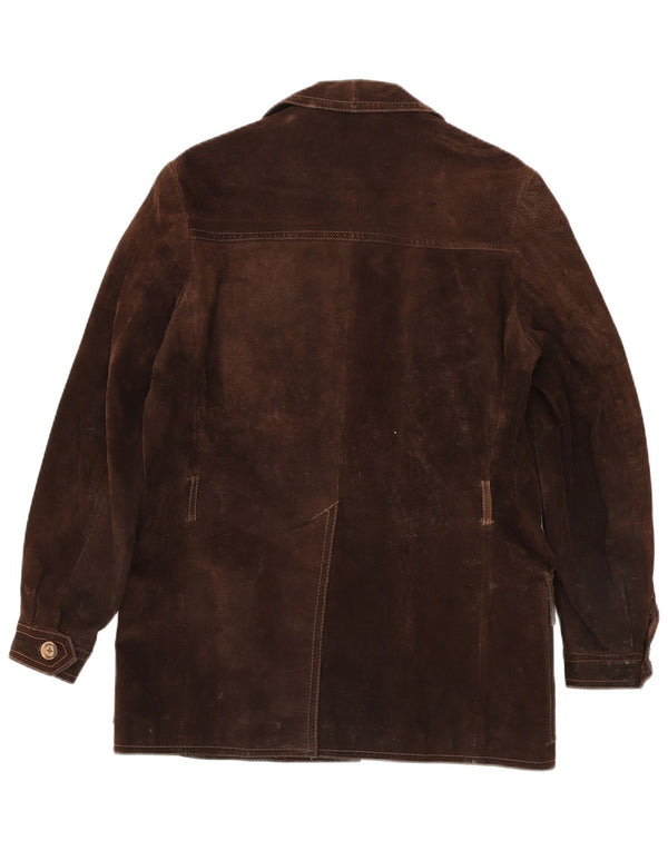 Vintage Ανδρικό Suede Jacket UK 38 Medium Brown