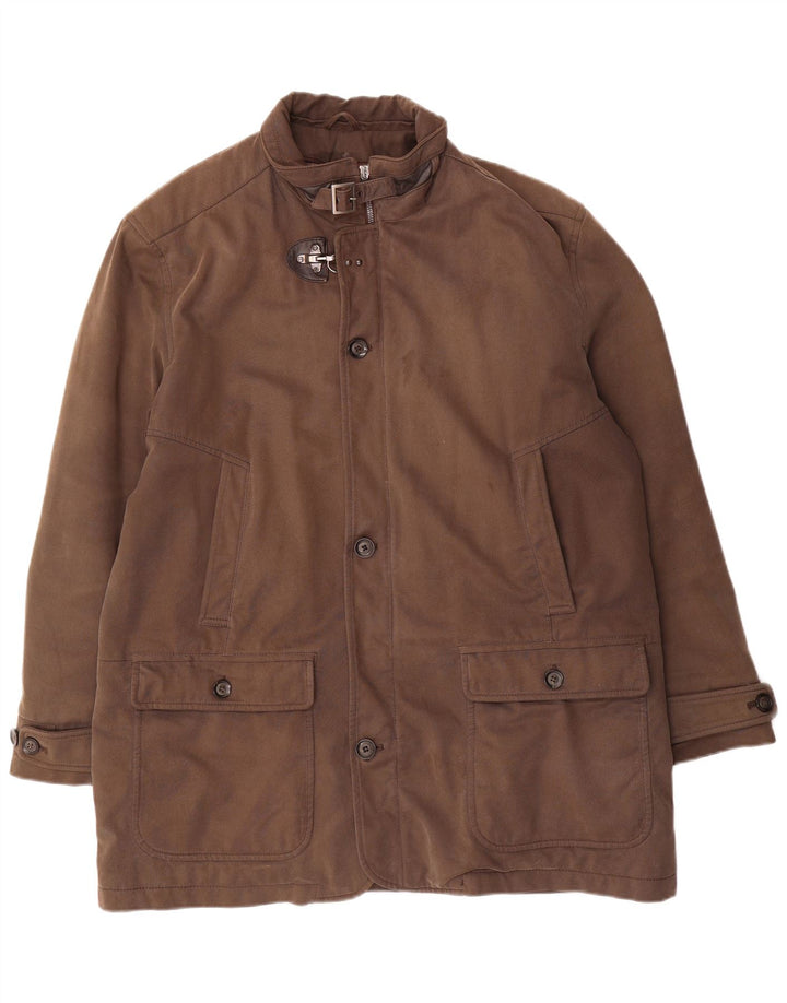 Mabrun Ανδρικό Utility Jacket IT 56 3XL Καφέ Βαμβακερό