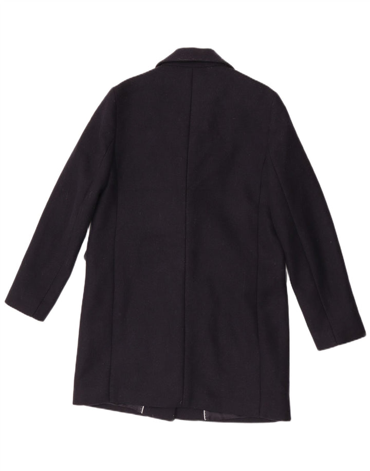 Γυναικείο παλτό Massimo Dutti EU 40 Medium Navy Blue Wool