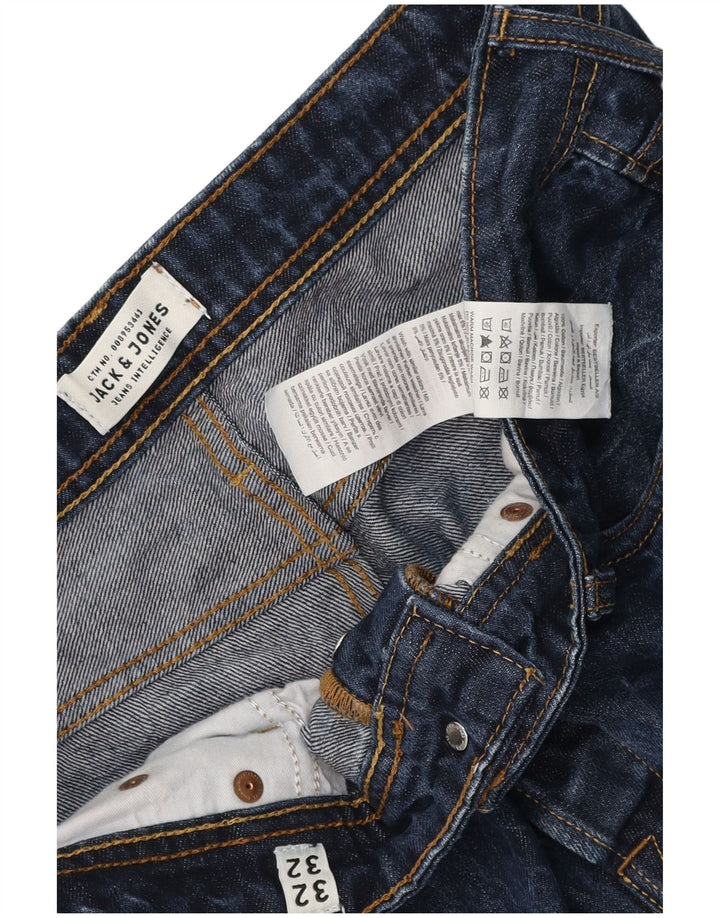 Jack & Jones Ανδρικό Slim Jeans W32 L32 Navy Blue Cotton