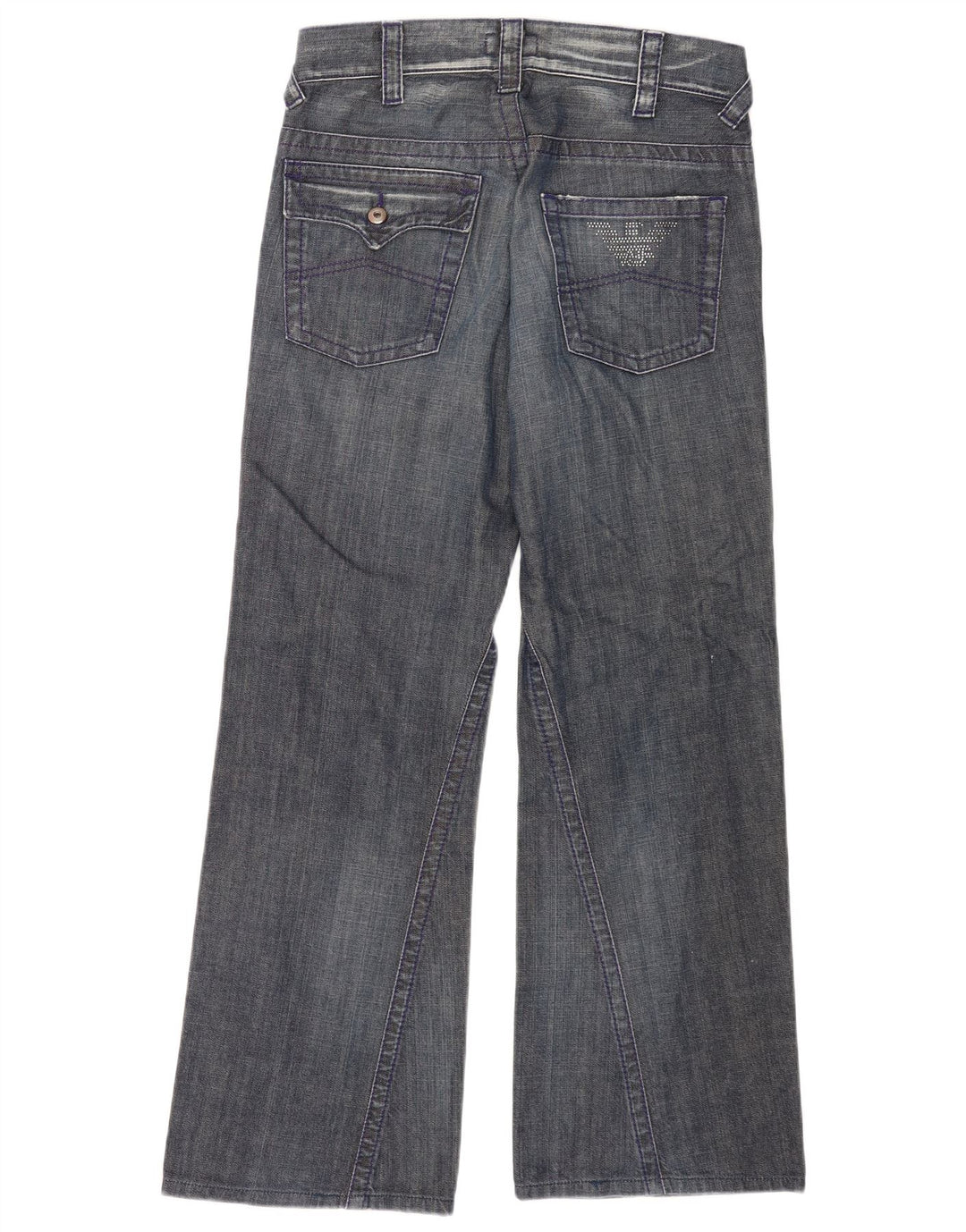 Armani Ανδρικό Bootcut Jeans W29 L30 Μπλε βαμβακερό