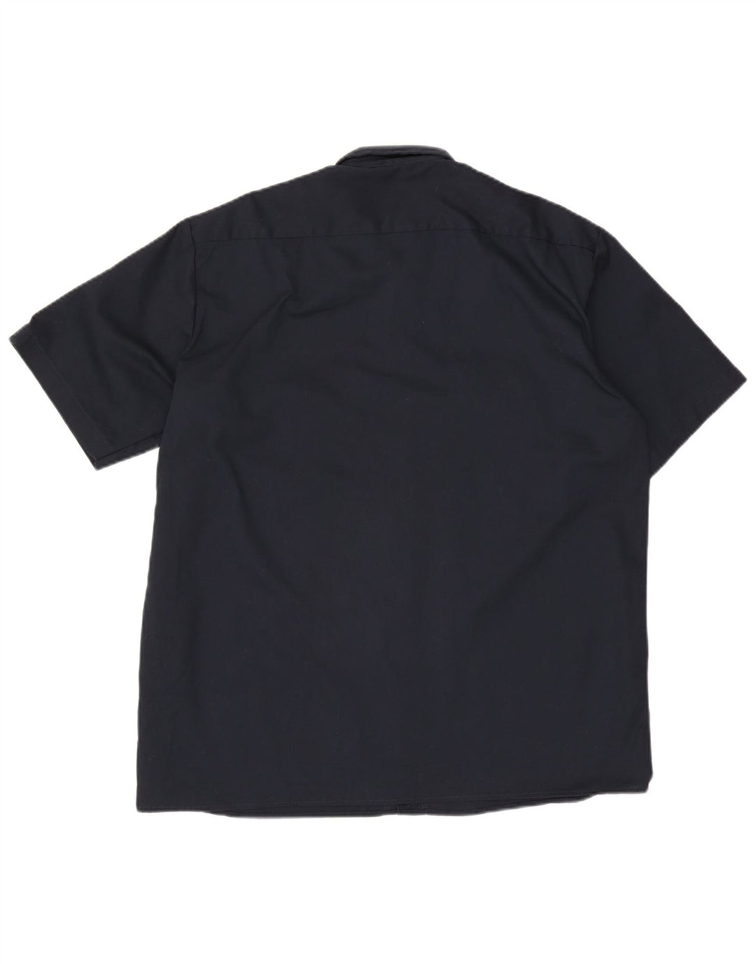 Ανδρικό κοντομάνικο πουκάμισο Dickies σε μπλε ναυτικό πολυεστέρα