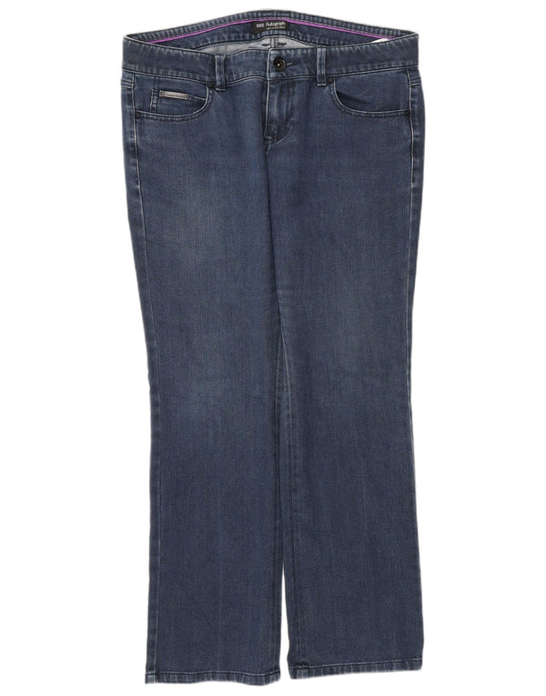 Marks & Spencer Γυναικείο αυτόγραφο Straight Jeans UK 14 Large W34 L28 Blue