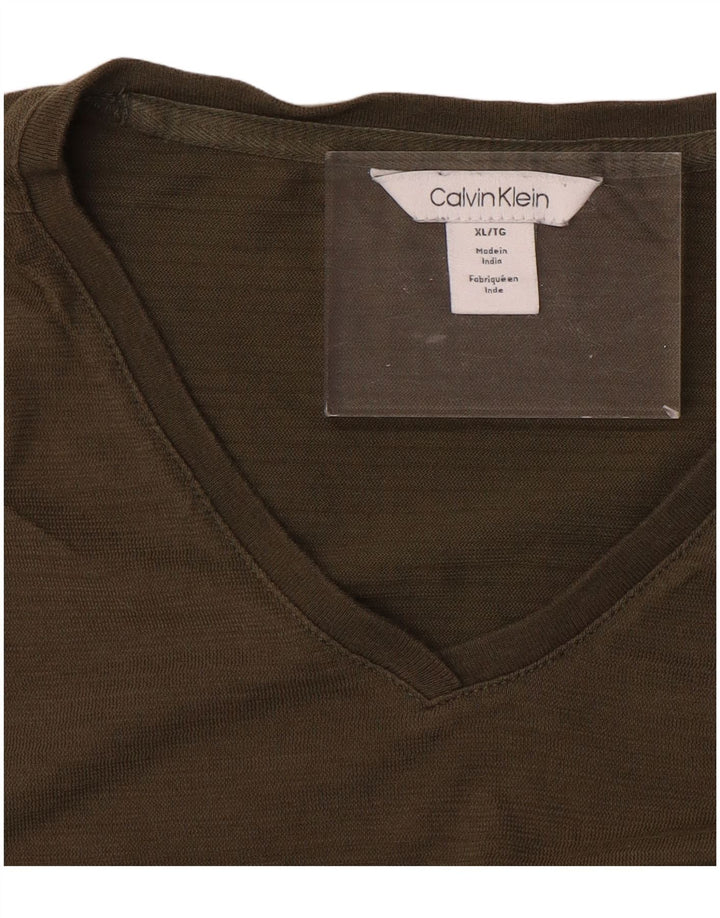 Ανδρικό T-Shirt CALVIN KLEIN Top XL Khaki