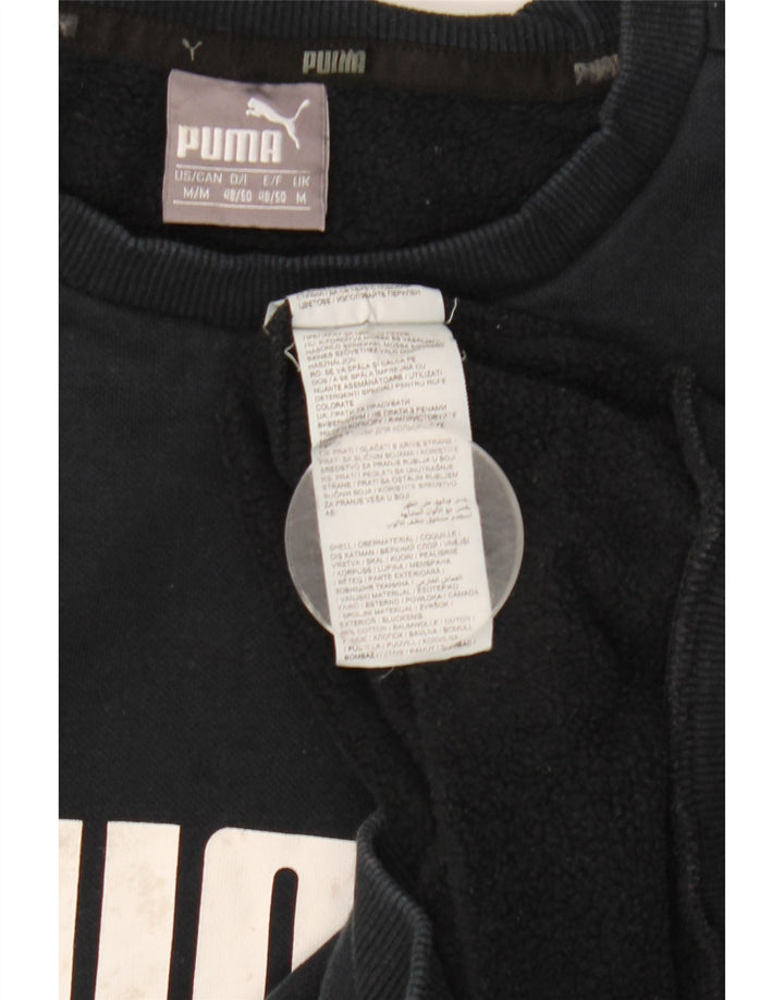 Ανδρικό γραφικό φούτερ Puma Jumper, μεσαίο μπλε βαμβακερό