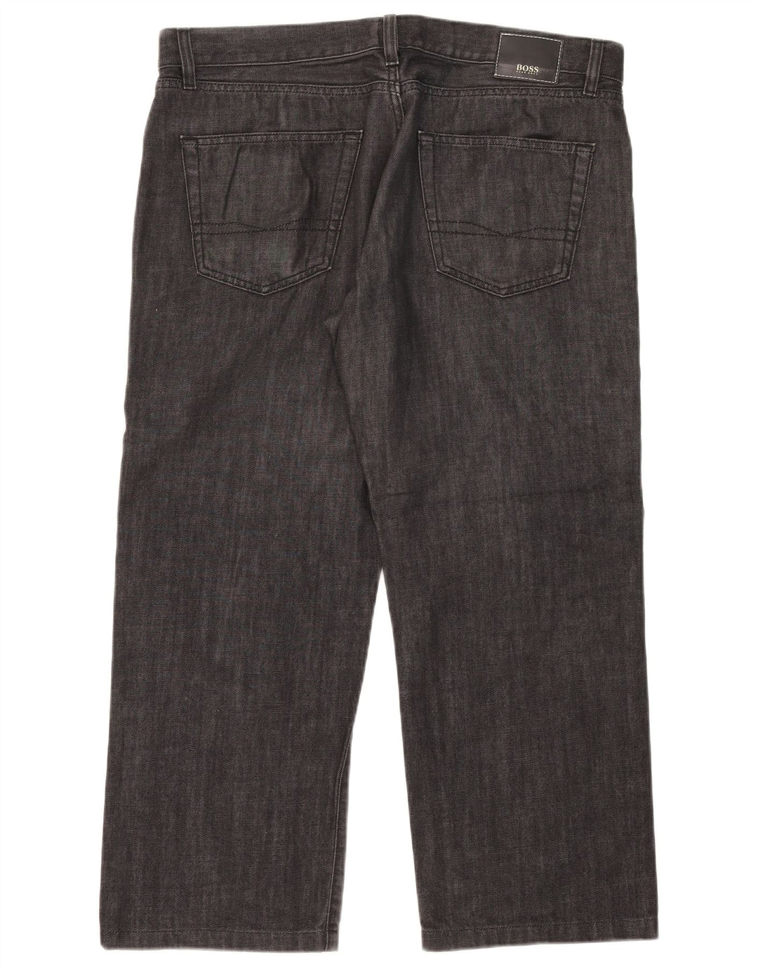 Ανδρικό τζιν ίσιο Hugo Boss W38 L26 Μαύρο βαμβακερό