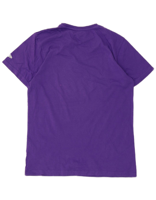 Γραφικό μπλουζάκι New Era Mens Los Angeles Lakers Top μεσαίο μοβ βαμβακερό