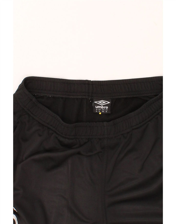 UMBRO Mens Graphic Tracksuit Trousers Joggers XL Black Polyester Vintage Umbro and Second-Hand Umbro from Messina Hembry 