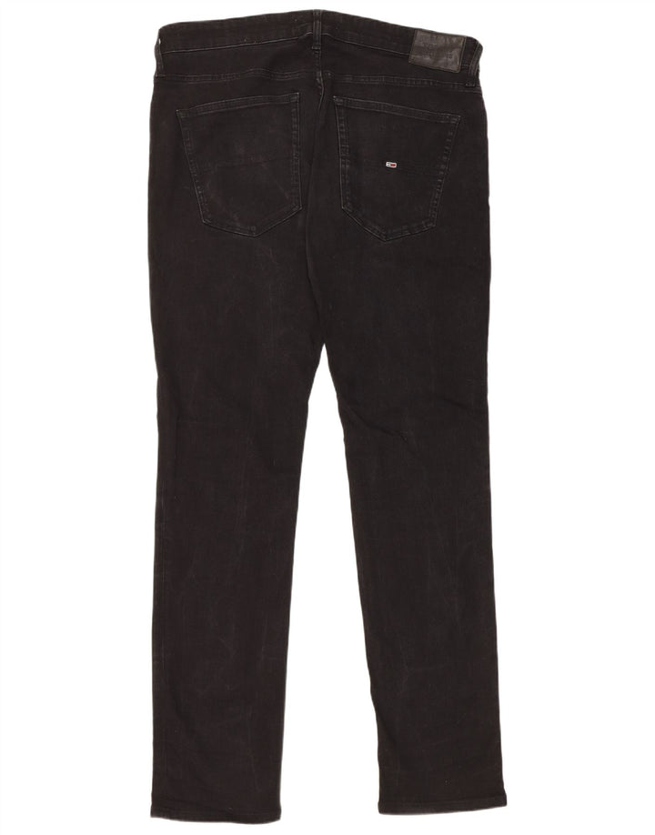 Tommy Hilfiger Ανδρικό Slim Jeans W38 L34 Μαύρο βαμβακερό