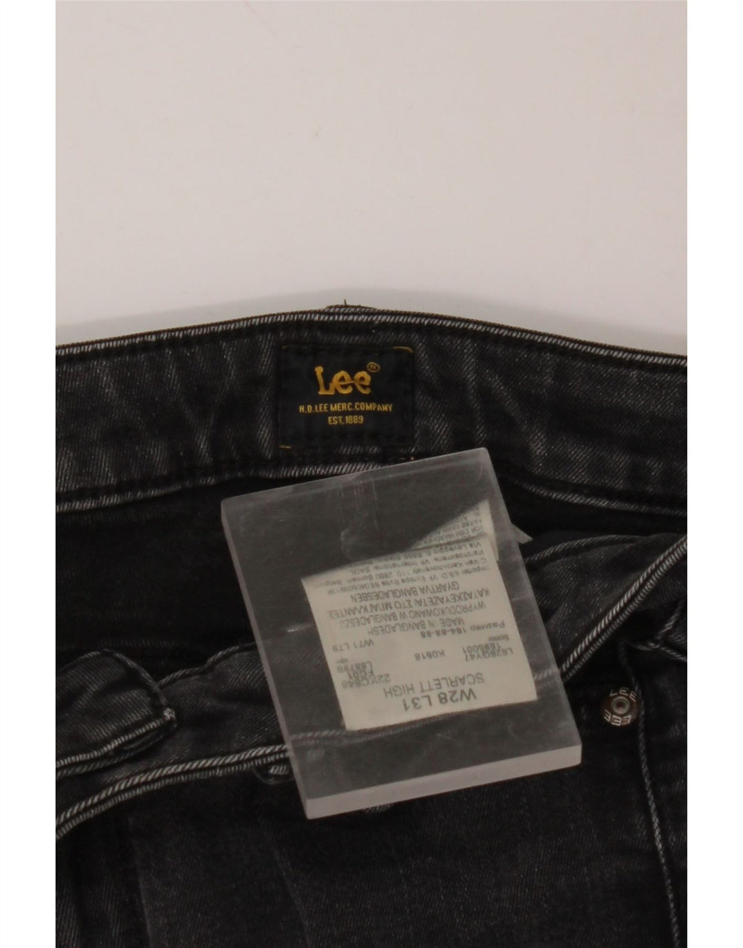 LEE Γυναικείο Scarlett High Skinny Jeans W28 L27 Μαύρο βαμβακερό