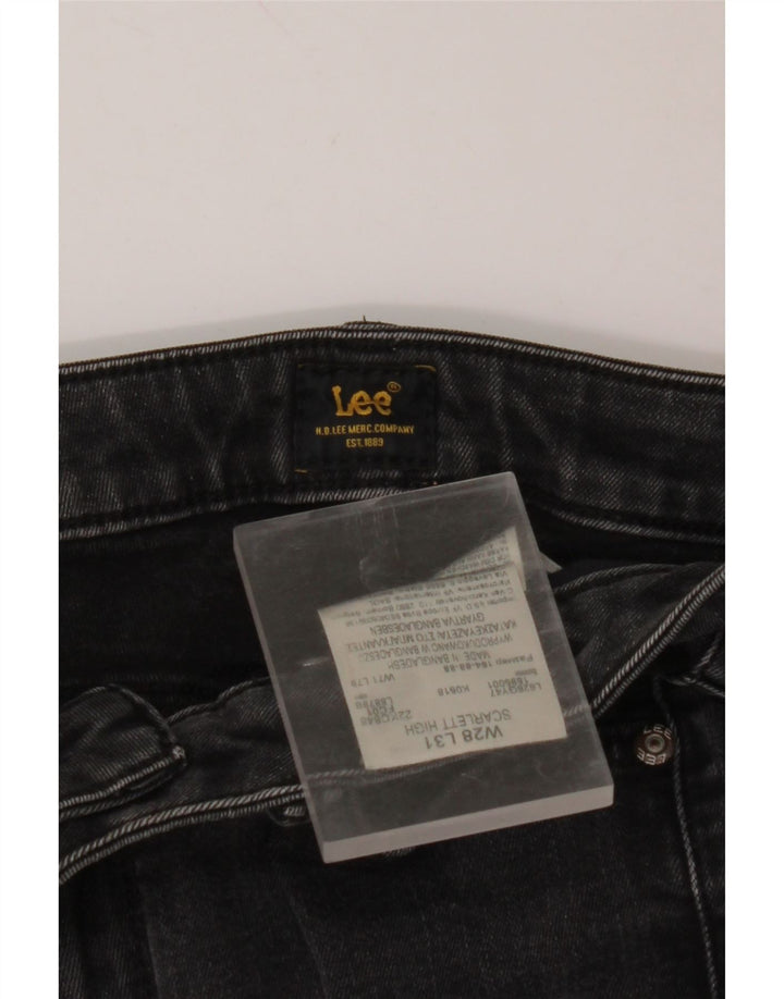 LEE Γυναικείο Scarlett High Skinny Jeans W28 L27 Μαύρο βαμβακερό