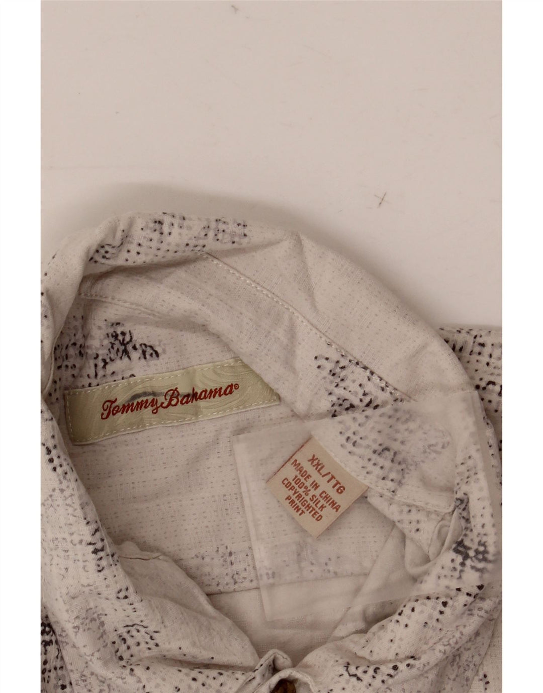 Ανδρικό κοντομάνικο πουκάμισο TOMMY BAHAMA 2XL Off White Floral Silk