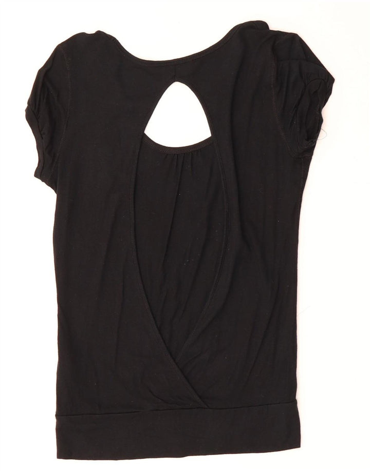 Γυναικεία γραφική μπλούζα LEE Top UK 8 Small Black Viscose