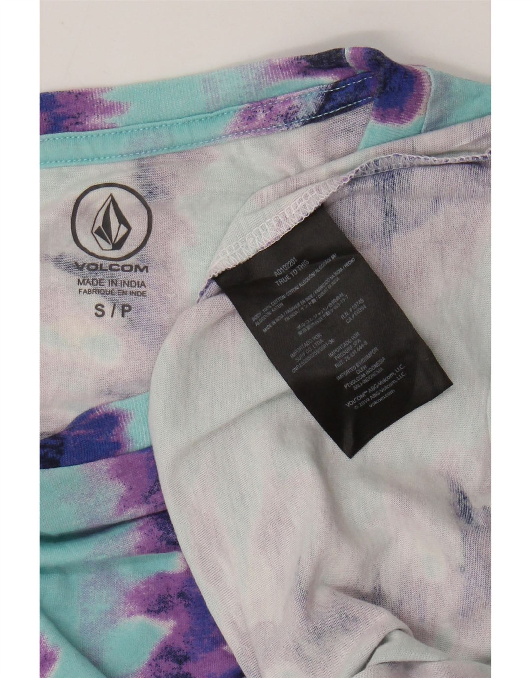 Ανδρικό T-Shirt VOLCOM Τοπ Μικρό πολύχρωμο Tie Dye Cotton
