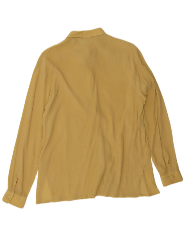 Vintage γυναικείο πουκάμισο μπλούζα UK 18 XL Κίτρινο