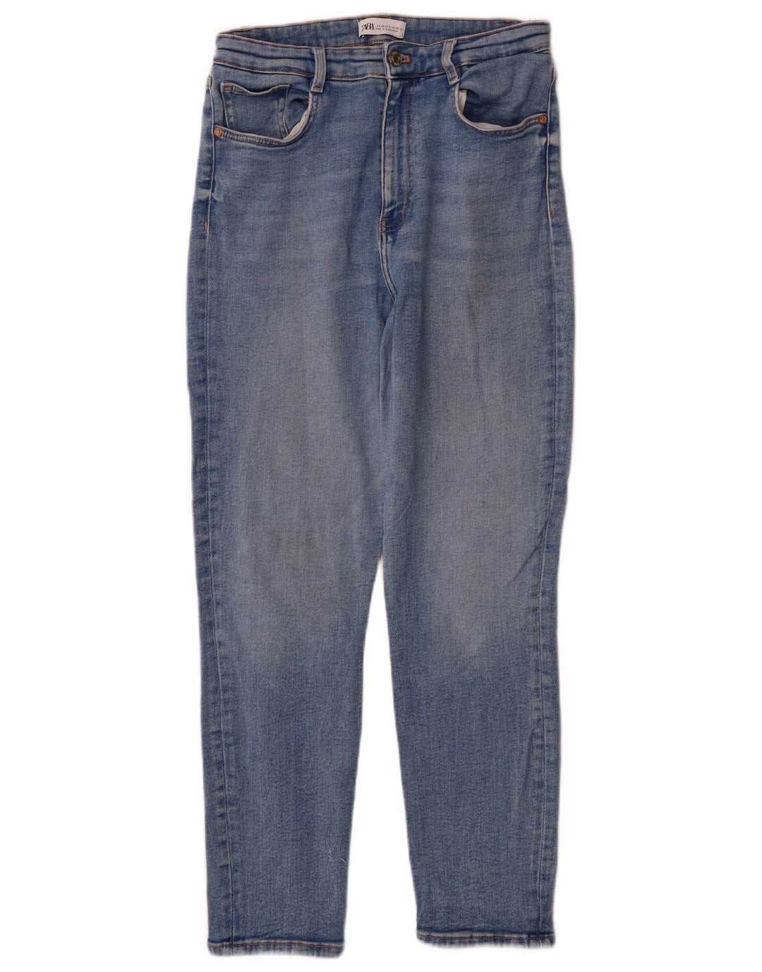 Zara Γυναικείο Tapered Jeans EU 40 Medium W30 L27 Blue Cotton