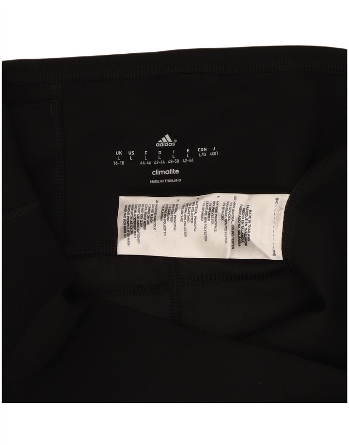 Γυναικεία κολάν ADIDAS Climalite Capri UK 16/18 Large Black Polyester