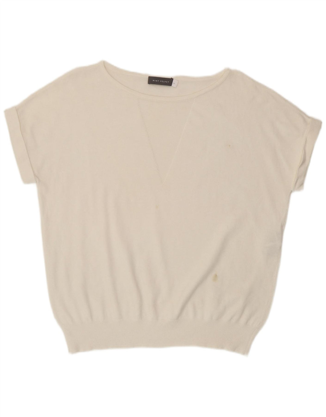 Γυναικεία μπλούζα MINT VELVET Loose Fit Top 12 μεσαίο λευκό πολυαμίδιο