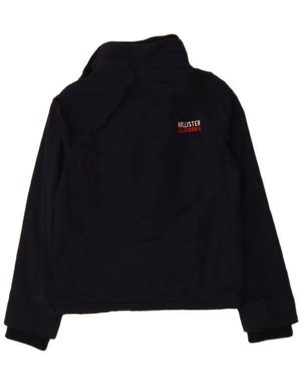 Ανδρικό τζάκετ με αντιανεμικό Hollister UK 38 Medium Navy Blue Polyester