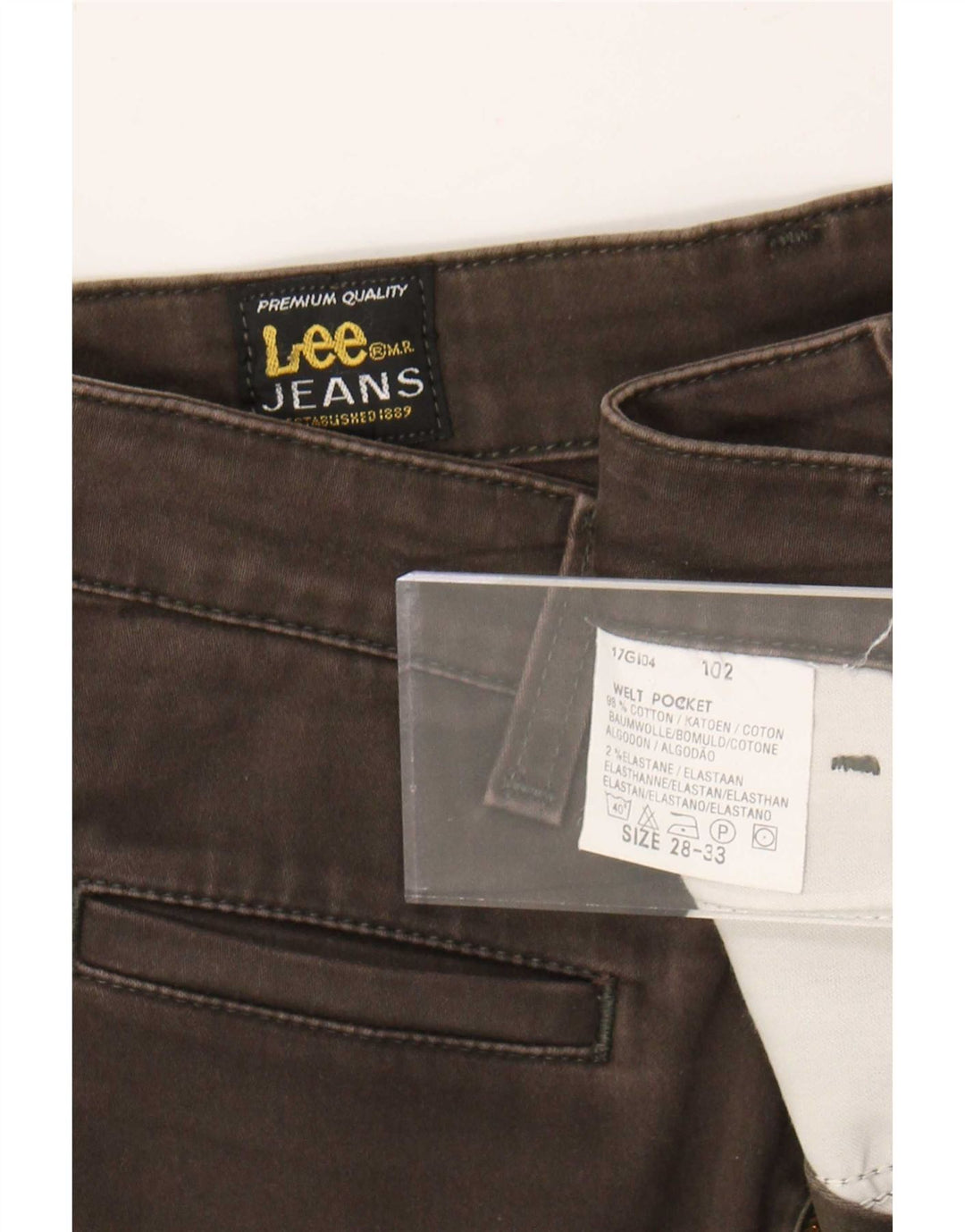 Lee Womens Bootcut Jeans W28 L28 Καφέ Βαμβακερό
