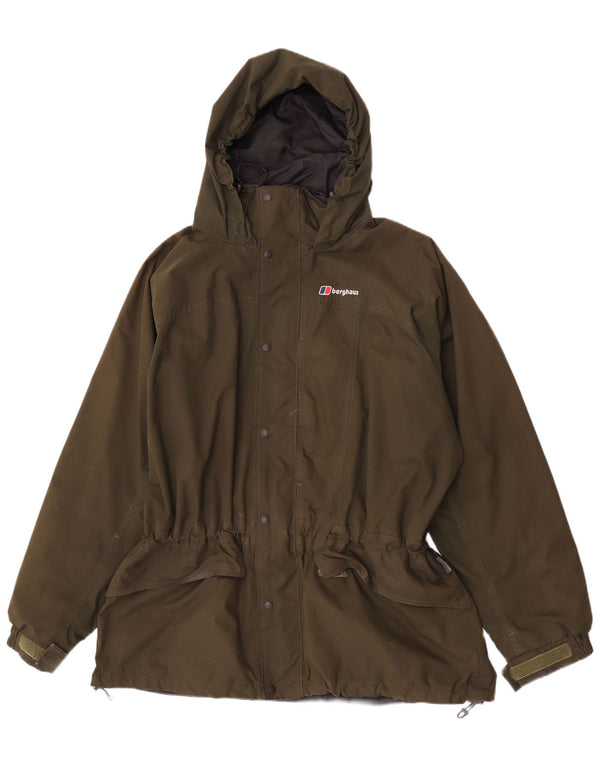 Berghaus Ανδρικό μπουφάν βροχής με κουκούλα UK 42 XL Khaki Nylon
