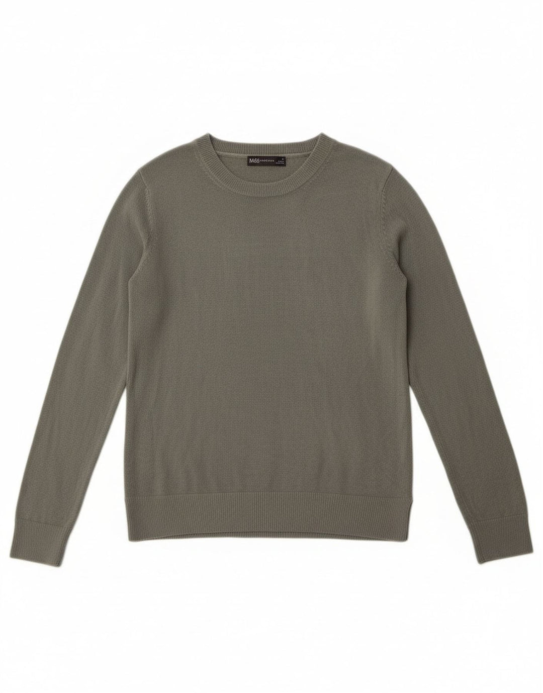 Marks & Spencer Γυναικείο πουλόβερ με λαιμό σκάφος UK 10 Small Khaki