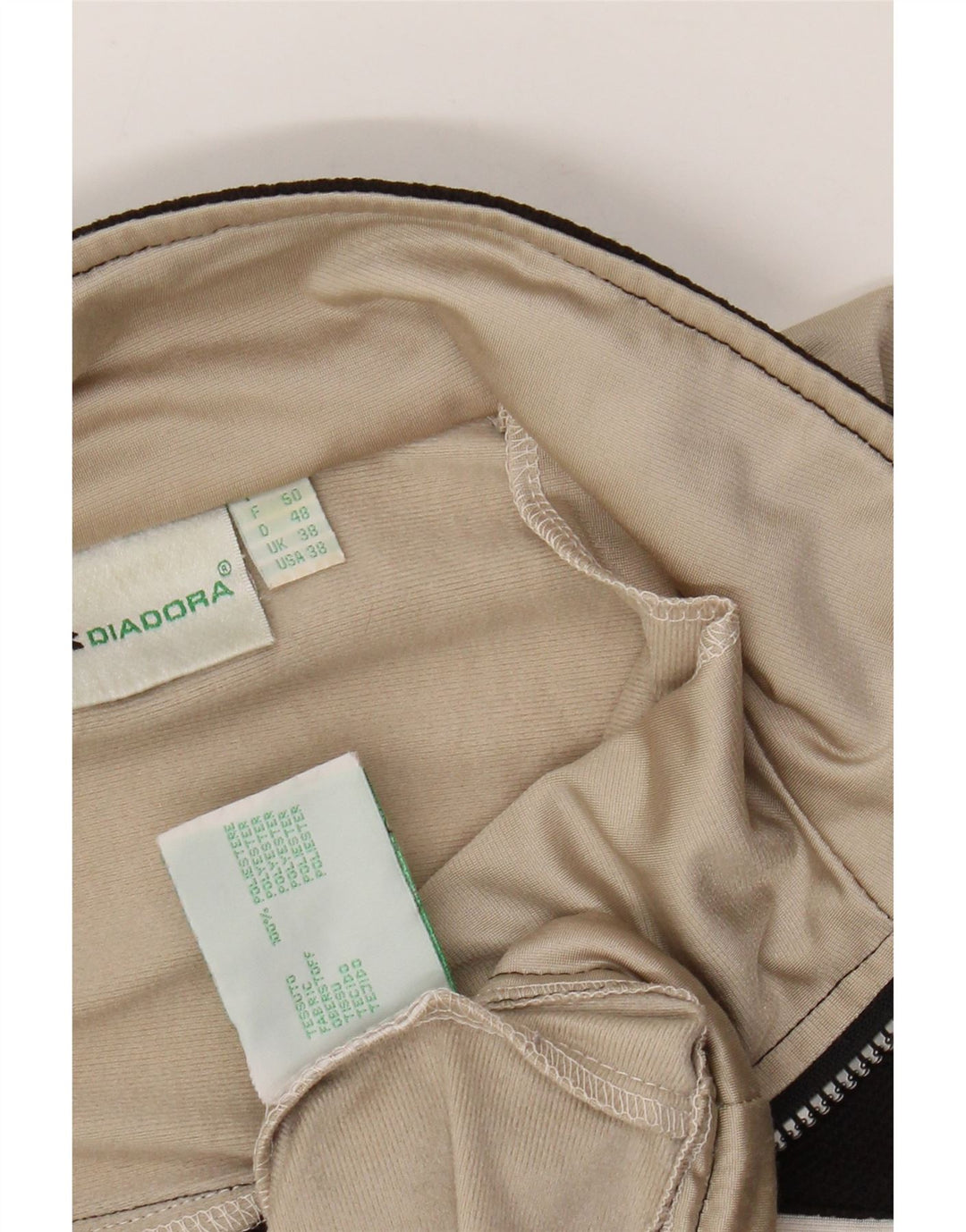 Ανδρική φόρμα DIADORA Top Jacket UK 38 Medium Beige Colourblock Polyester