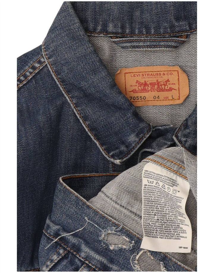 Levi's Mens 70550 Τζιν μπουφάν UK 40 μεγάλο μπλε βαμβακερό