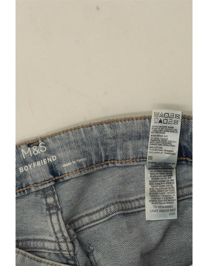 Marks & Spencer Γυναικεία Tapered Jeans UK 12 Medium W28 L27 Blue