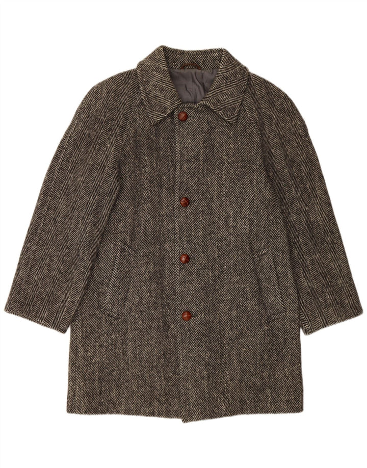 Ανδρικό πανωφόρι BLUE DEVIL UK 38 Μαλλί ψαροκόκκαλο μεσαίου γκρι