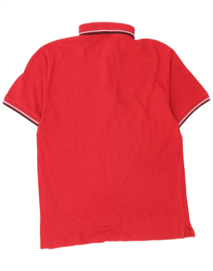 Fred Perry Ανδρικό Πόλο Μπλουζάκι Μεσαίο κόκκινο βαμβακερό