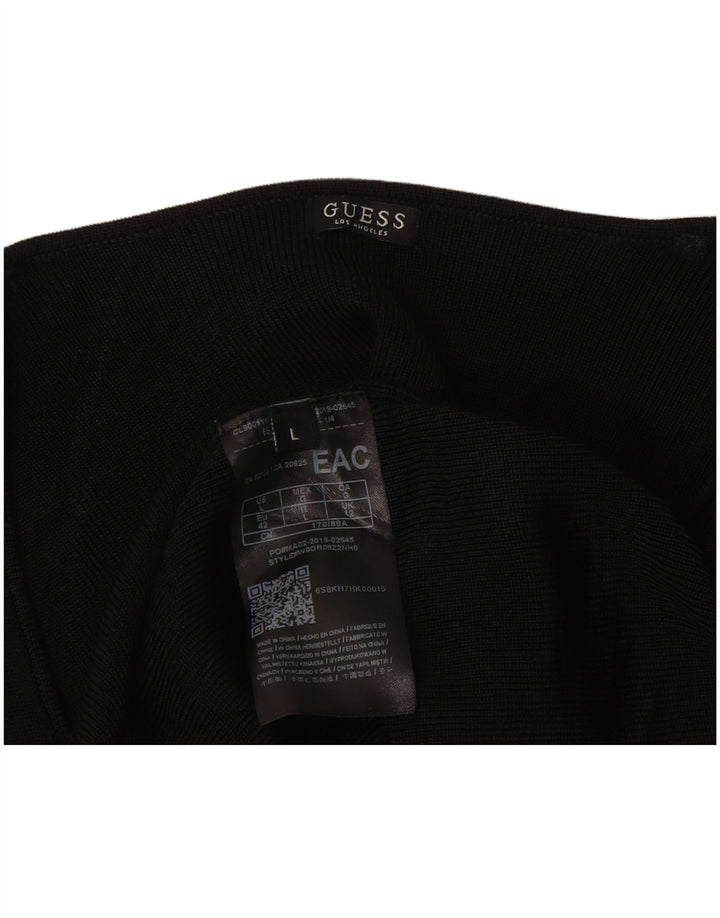 Guess Γυναικείο τοπ μακρυμάνικο UK 12 Medium Black Rayon