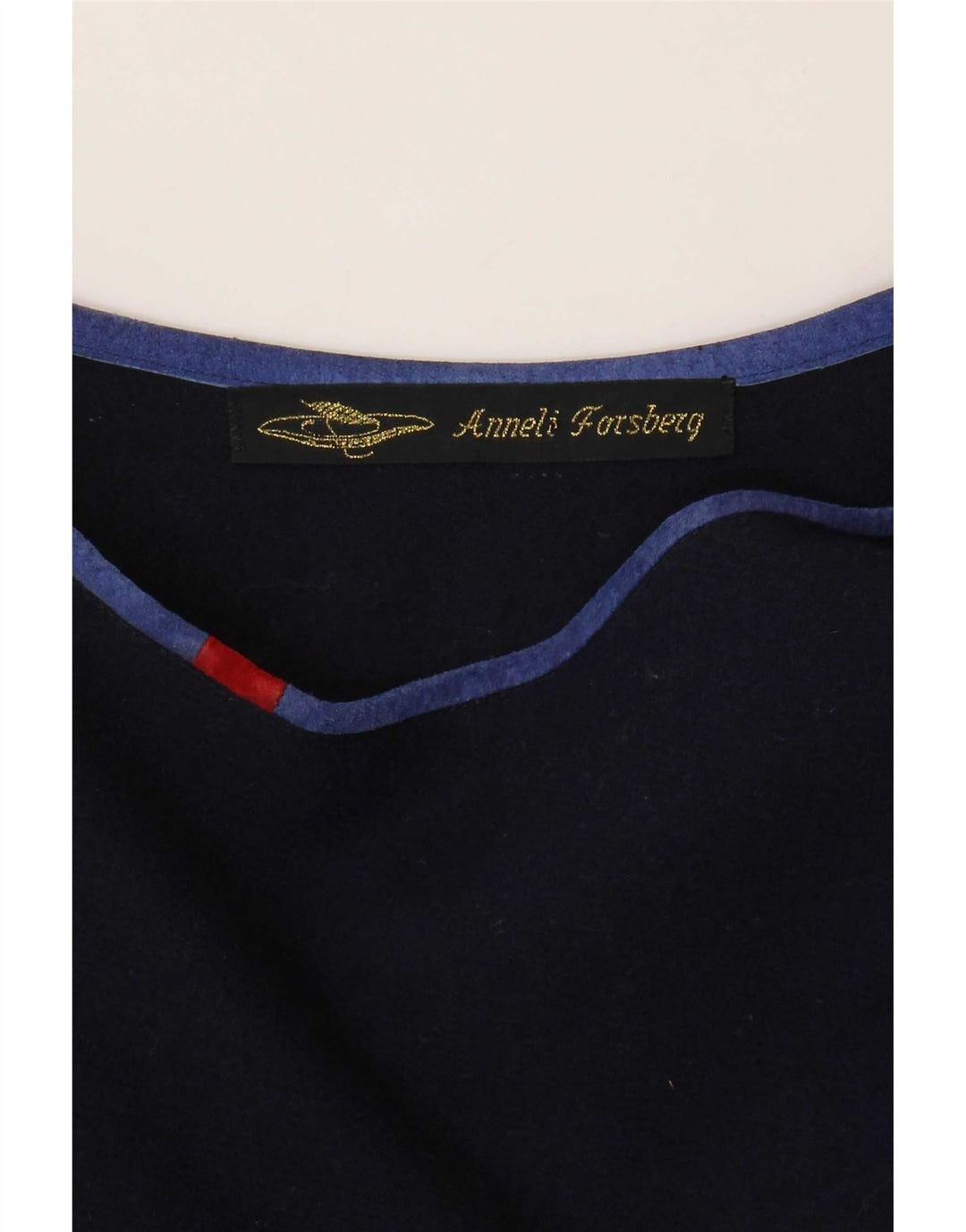 Vintage γυναικείο ασύμμετρο τοπ UK 18 XL Navy Blue