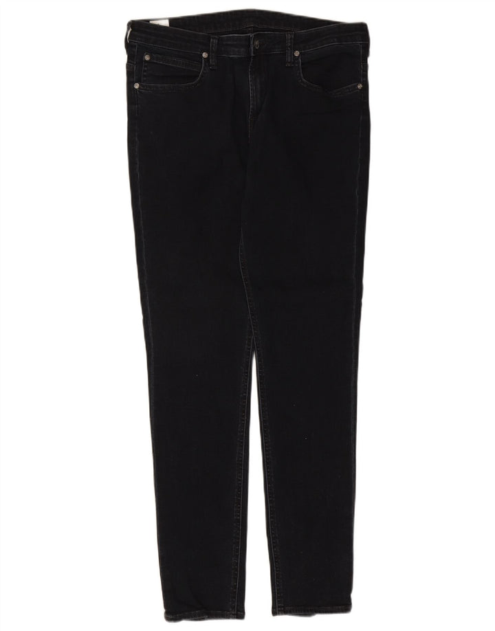 Lee Γυναικείο Skinny Jeans W32 L30 Μαύρο βαμβακερό
