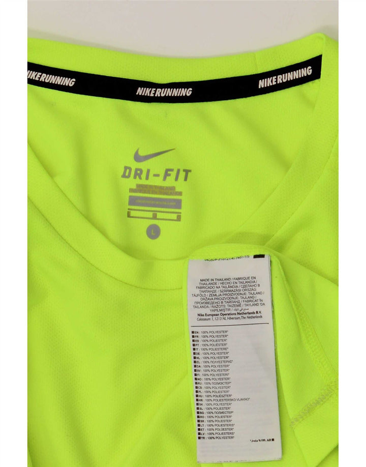 Ανδρικό τοπ Nike Dri Fit Μακρύ μανίκι μεγάλο πράσινο πολυεστέρας