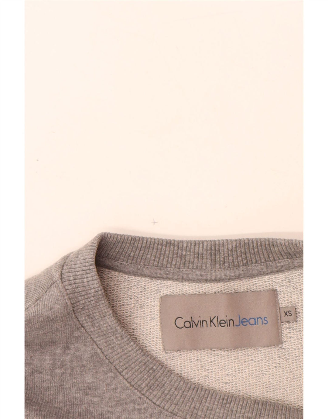 CALVIN KLEIN JEANS Ανδρικό γραφικό φούτερ Jumper XS Γκρι βαμβακερό